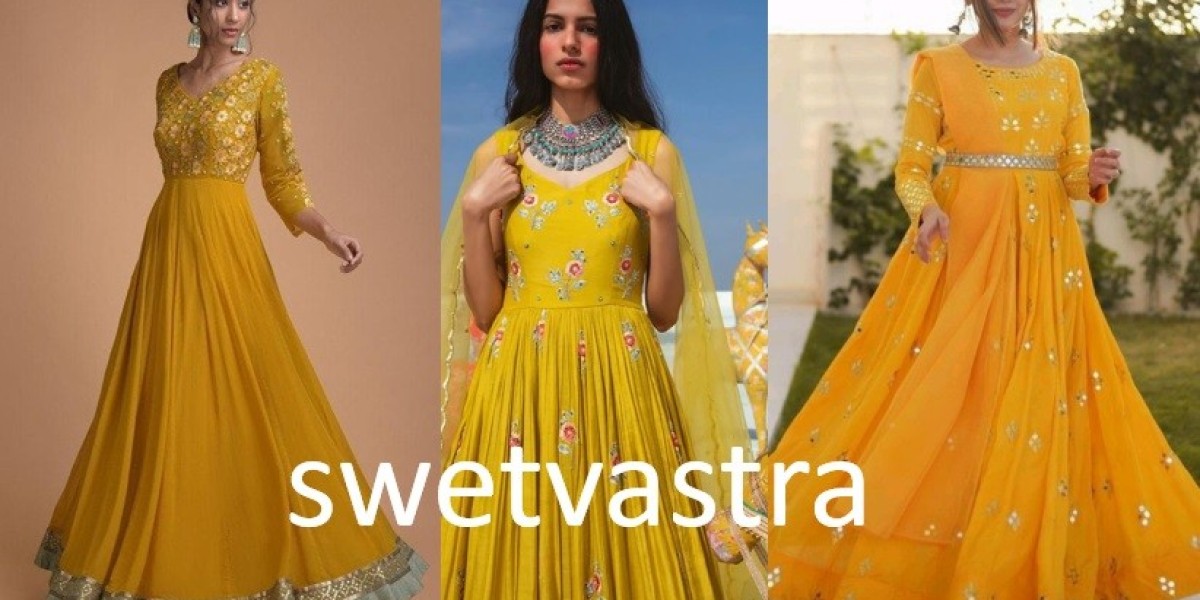 Yellow gown dress for haldi: Captivating Designs for Your Dream Wedding