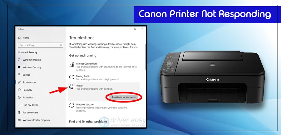 Fix The Canon Printer Not Responding on Windows 11