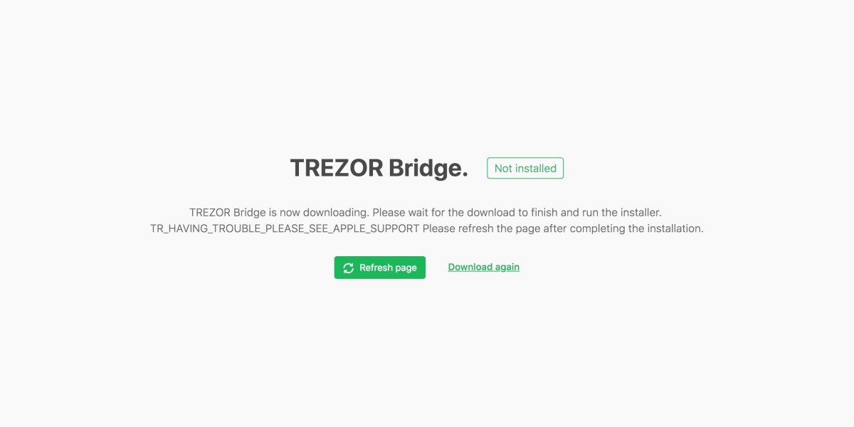 What are the steps to download Trezor Bridge? And its effect
