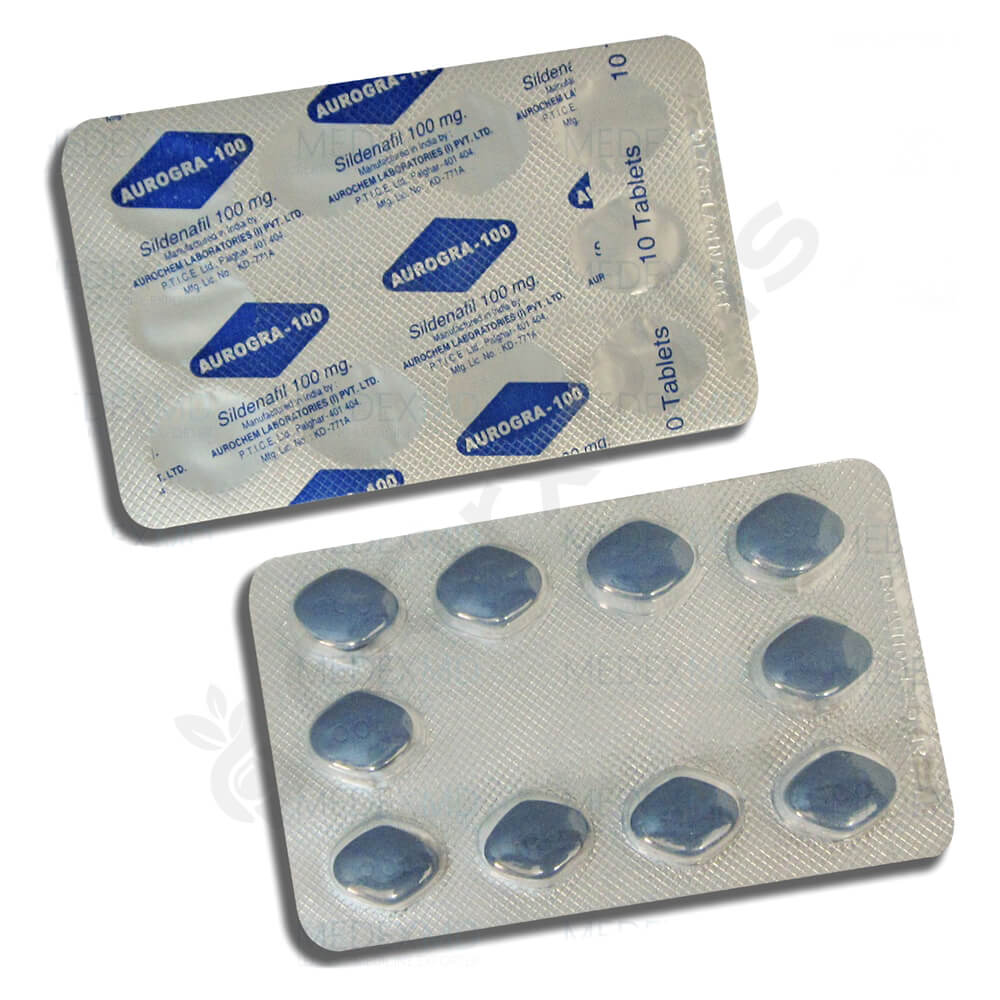 Buy Aurogra 100 mg (Sildenafil) | Uses | Reviews | 20% Off