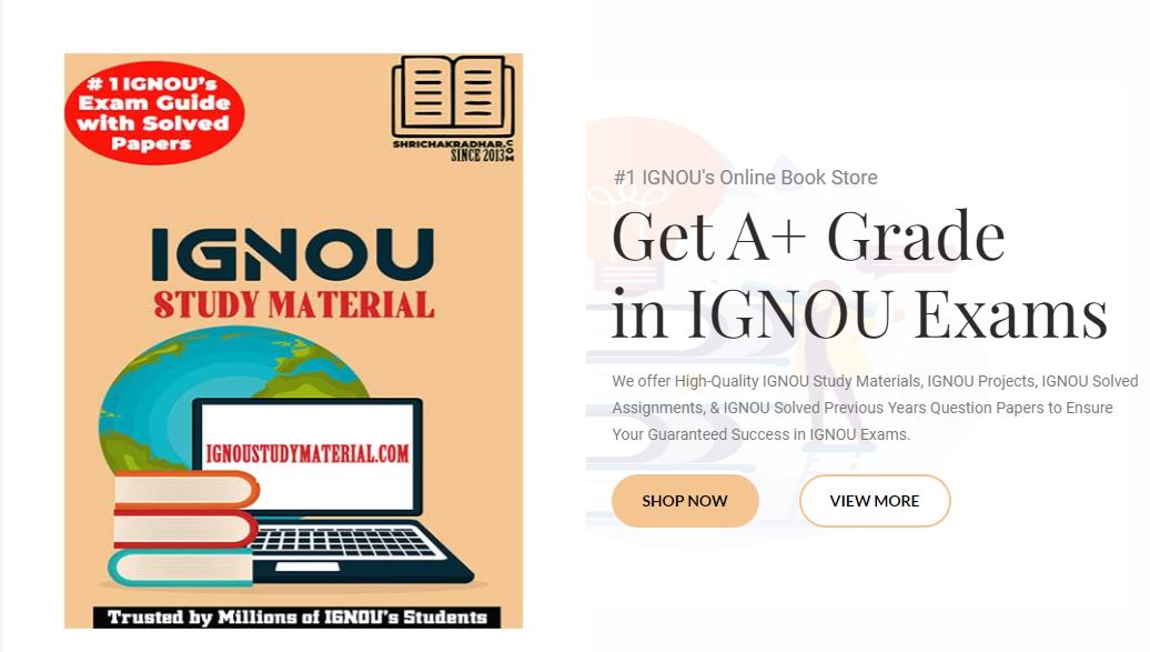 Download IGNOU Study Material PDF Free