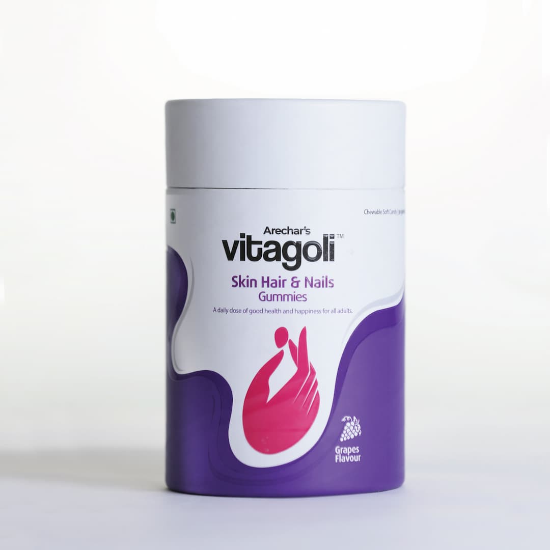 Biotin Hair Gummies With Multivitamin Supplements | Vitagoli Gummies For Skin and Nails