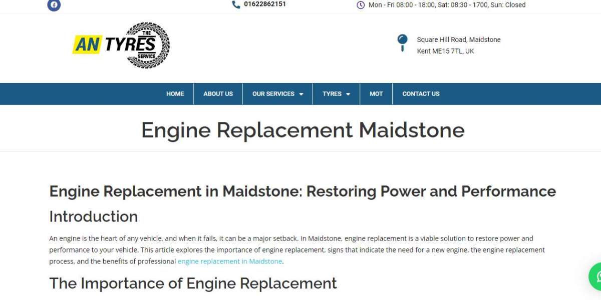 Engine Replacement in Maidstone: Restoring Power and Performance for Your Vehicle
