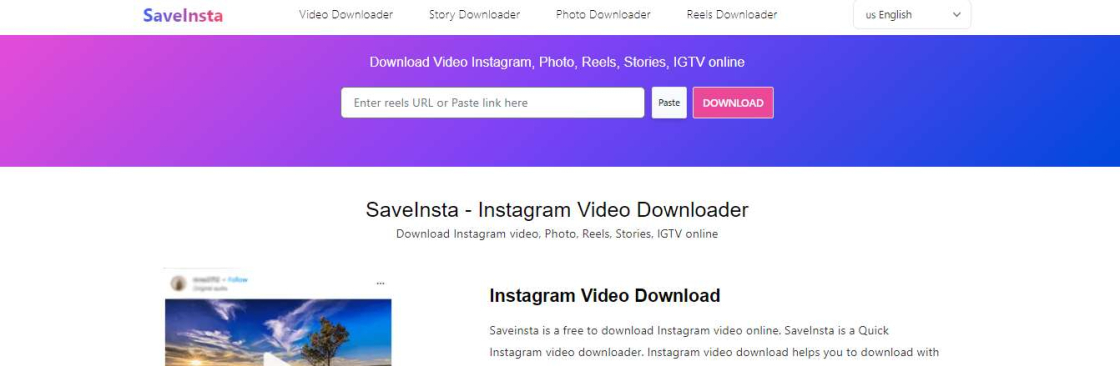 SaveInsta Photo Downloader for Instagram Cover Image