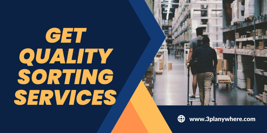 How does industrial sorting contribute to supply chain efficiency?