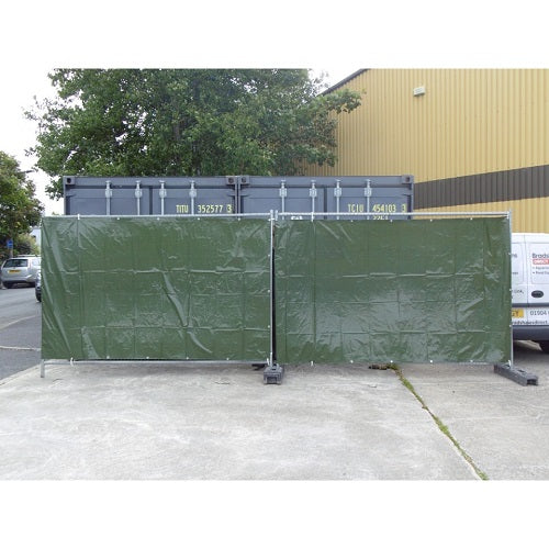 Green Tarpaulin Waterproof Lightweight 140gsm Fence Tarpaulinz - Tarpaulinz