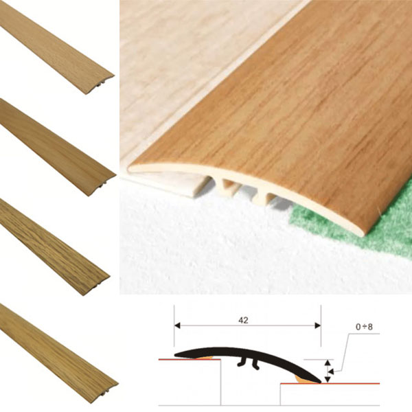 UPVC Wood Effect Door Threshold Self Adhesive - Floor Safety Store