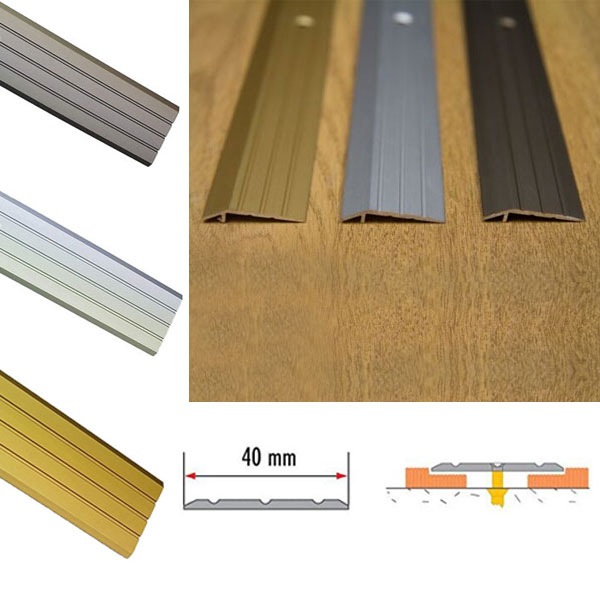 Robust 2M Aluminium Rail Drilled For Doorways And Room Entryways - Floor Safety Store