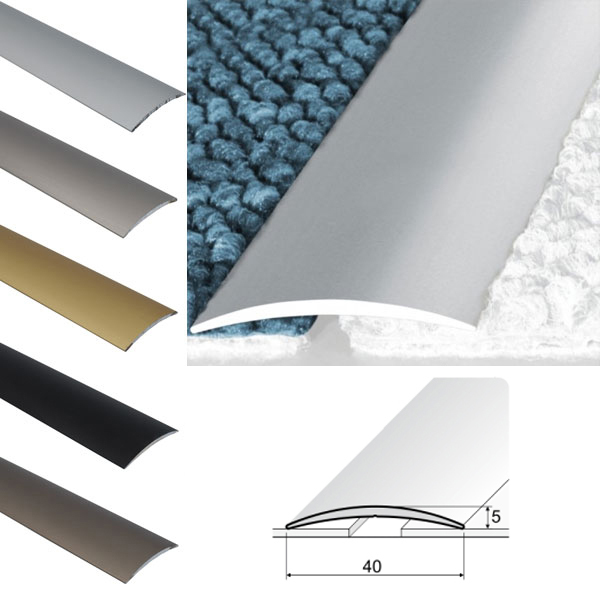 Self Adhesive Aluminium Door Thresholds For Connecting Wooden Or Carpet Floors - Floor Safety Store
