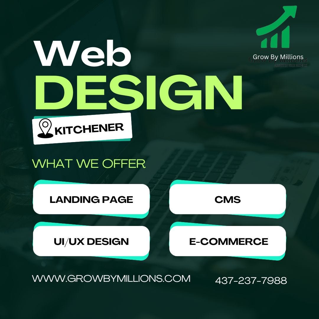 Comprehensive Web Design Services in Kitchener | by Grow By Millions | Jun, 2024 | Medium