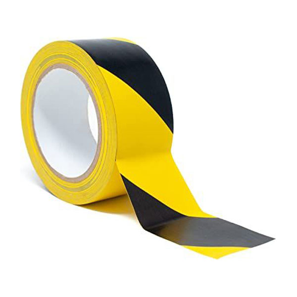 Hazard Tape Black and Yellow Warning Safety Tape, Caution Tape Roll, Adhesive Hazard Floor Marking Tape Heavy Duty Tape - Floor Safety Store