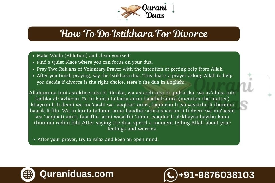 How To Do Istikhara For Divorce -