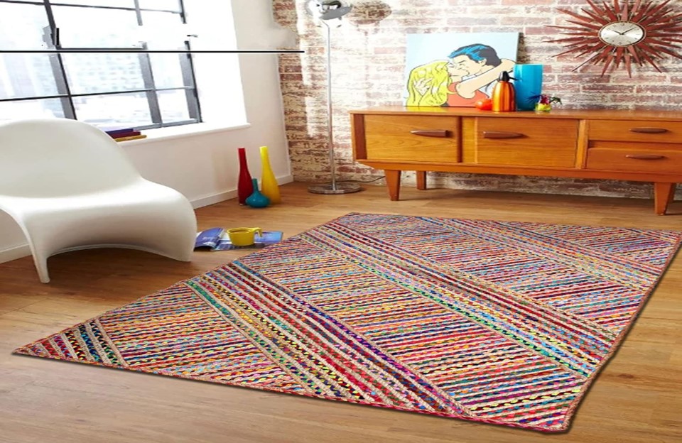 Buy Hand Braided Jute Rugs: Multicolor Designs - Rajasthan Rugs