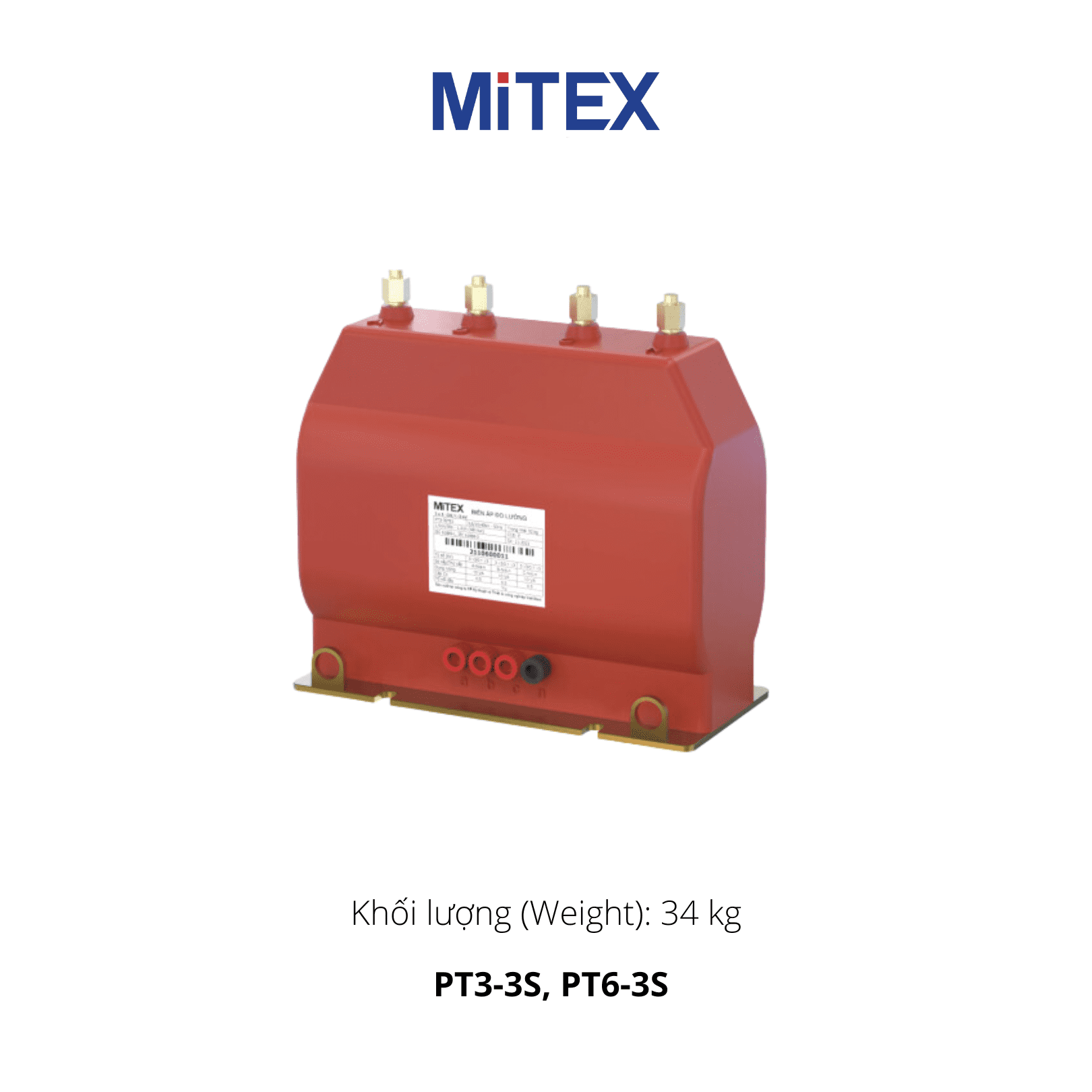 BIẾN ÁP ĐO LƯỜNG TRUNG THẾ 3 PHA TRONG NHÀ 3-6kV - Mitex