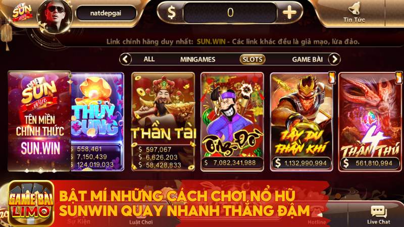 Bật Mí Những Cách Chơi Nổ Hũ Sunwin Quay Nhanh Thắng đậm