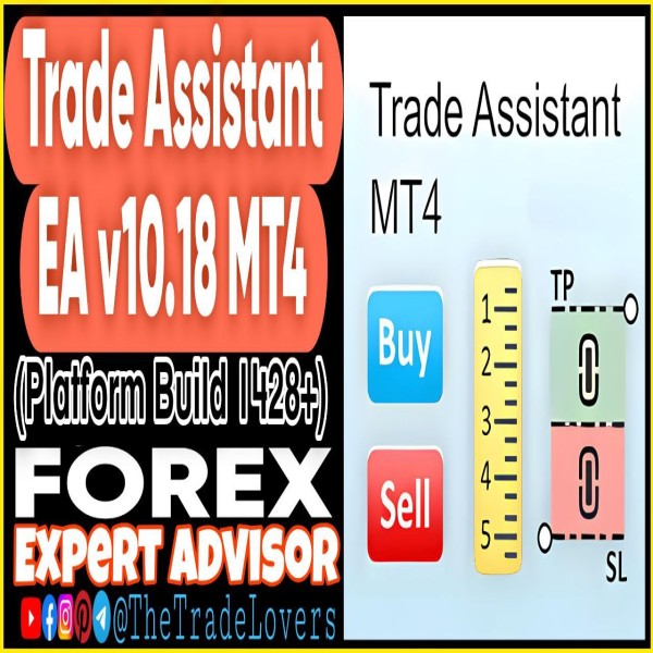 Trade Assistant EA V10.18 MT4 (Works on Build 1428+) | Forex Robot | MT4 Expert Advisor - The Trade Lovers