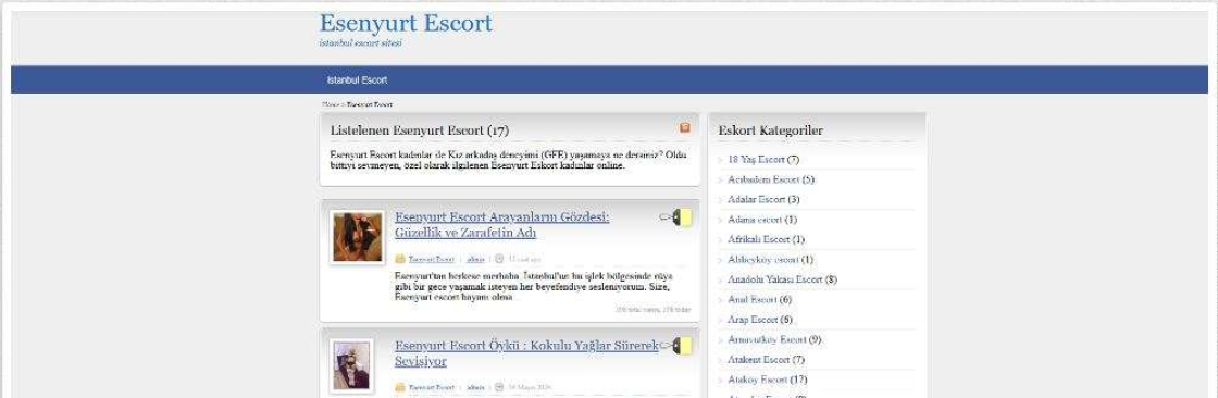 istanbul esenyurt escort Cover Image