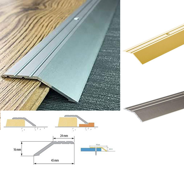 Aluminium Door Trim For Laminate Floors at Different Levels - Floor Safety Store